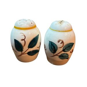 Stangl Salt & Pepper Shakers Pottery Vintage Fruit W/Stoppers